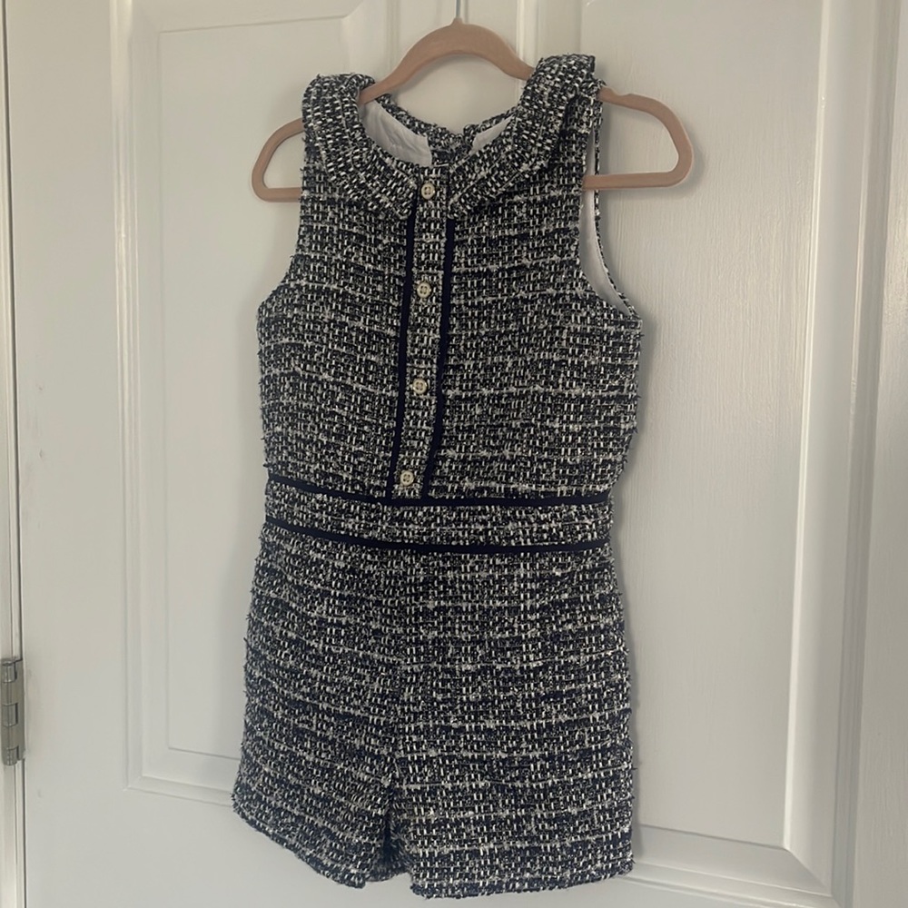 Girls Size 6 Janie and Jack Tweed Romper